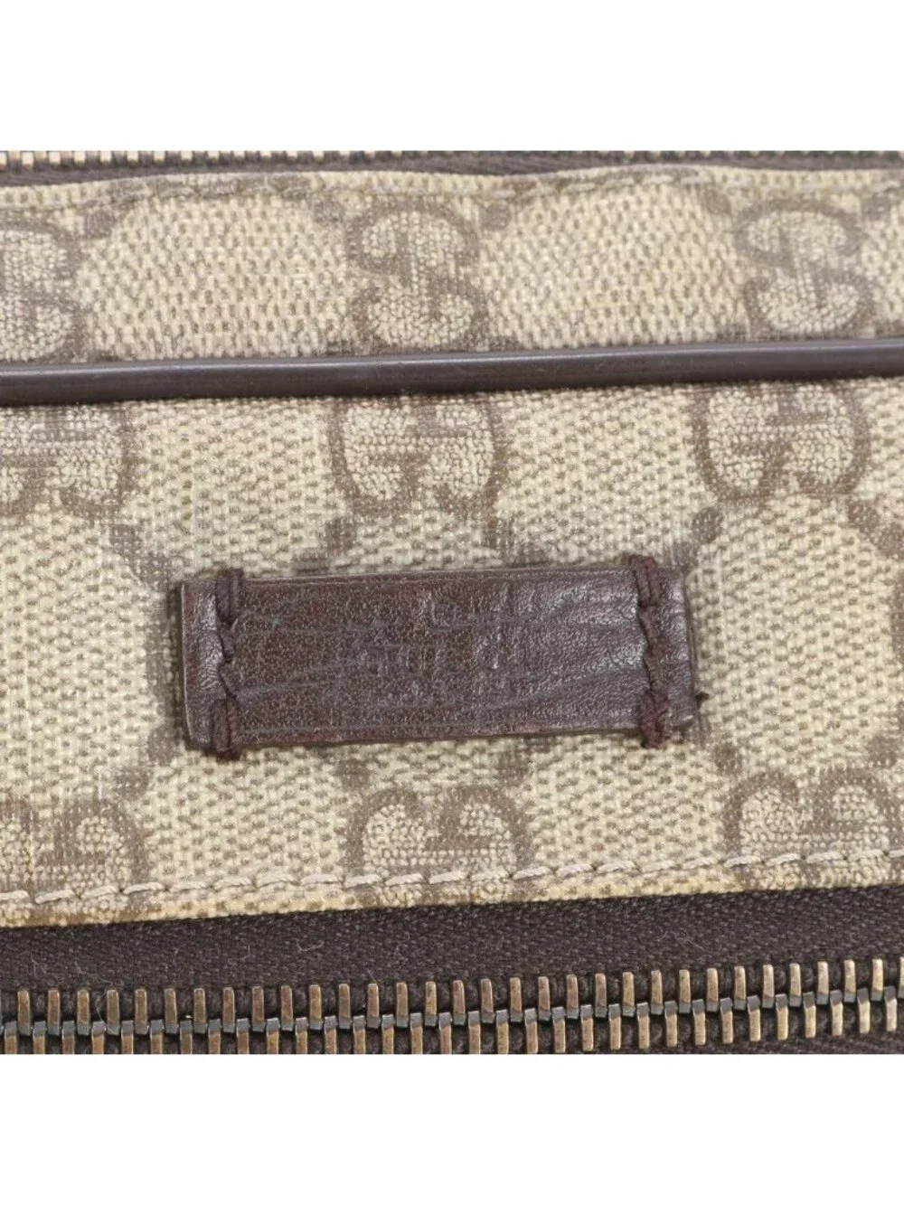 Gucci GG Split Sherry Line Leather Clutch Pouch Business